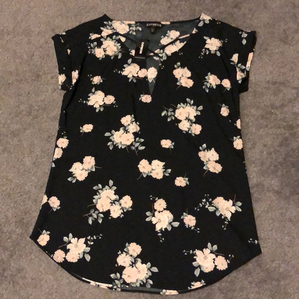 Express floral tunic